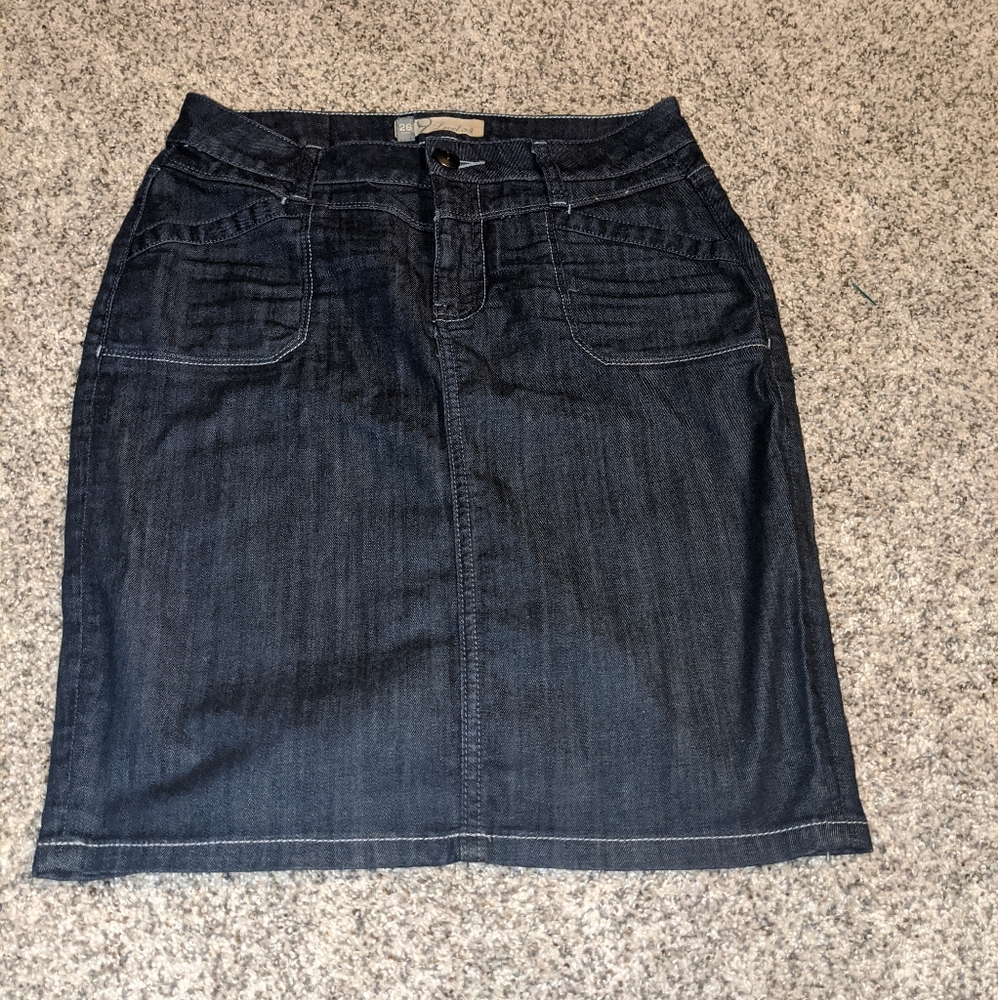 Anthropologie Level 99 Denim Pencil Skirt Sz26
